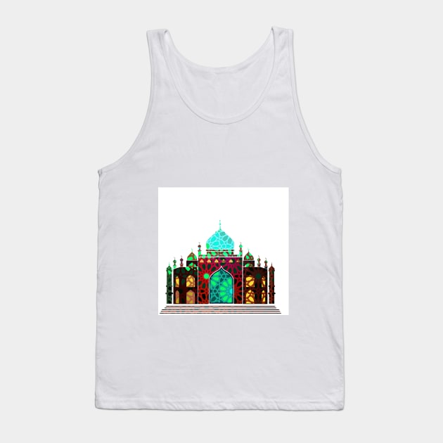 Stylized abstract mosque, a template for the design of Muslim holidays Tank Top by ZamirKa